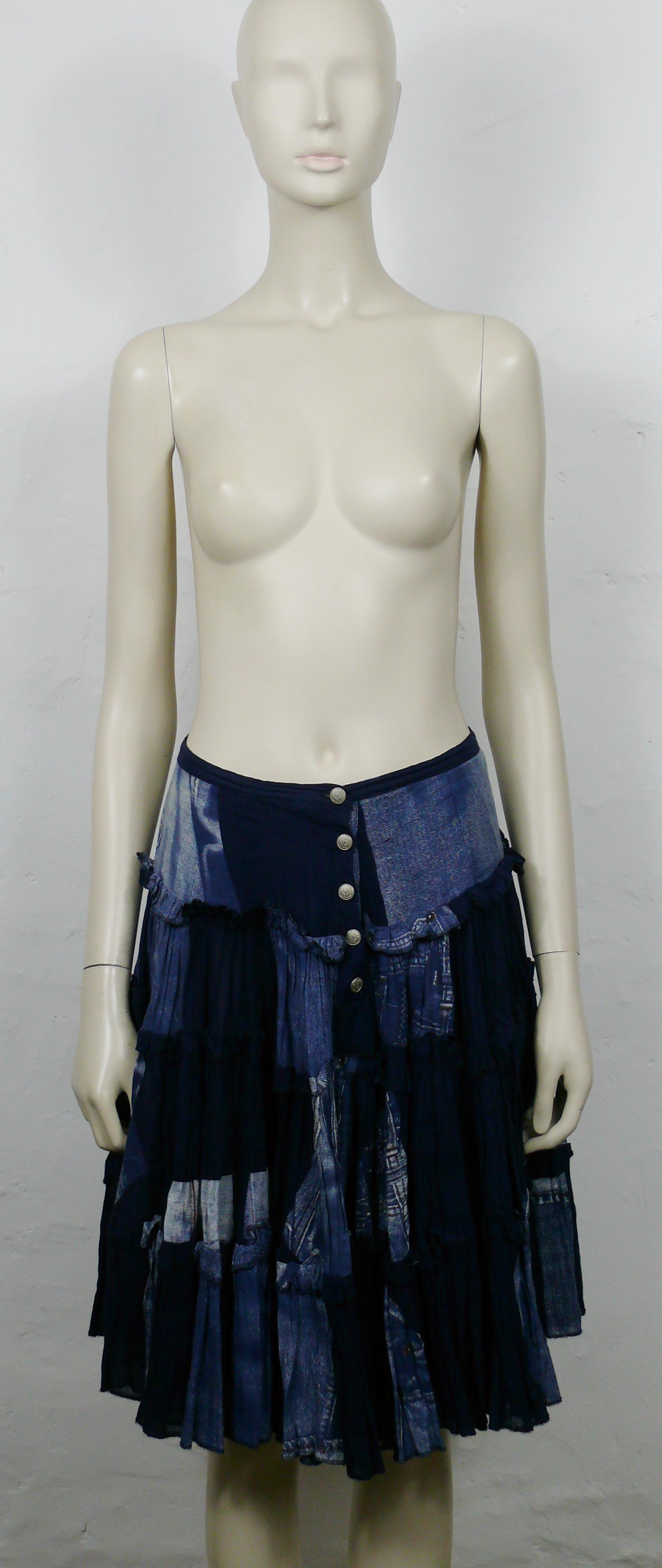 Women's Jean Paul Gaultier Vintage Trompe L'oeil Ruffle Skirt