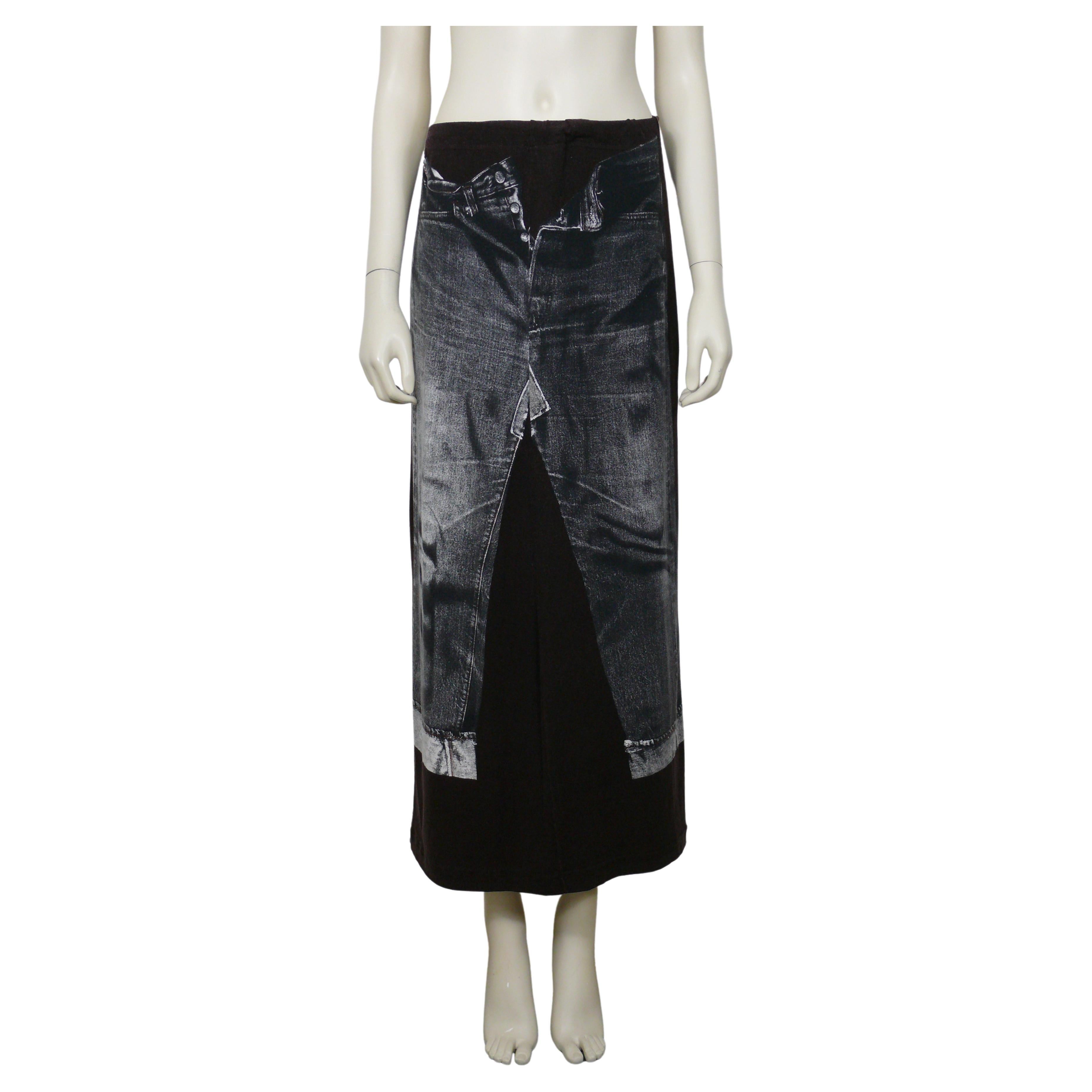 Jean Paul Gaultier Vintage Trompe L'oeil Skirt