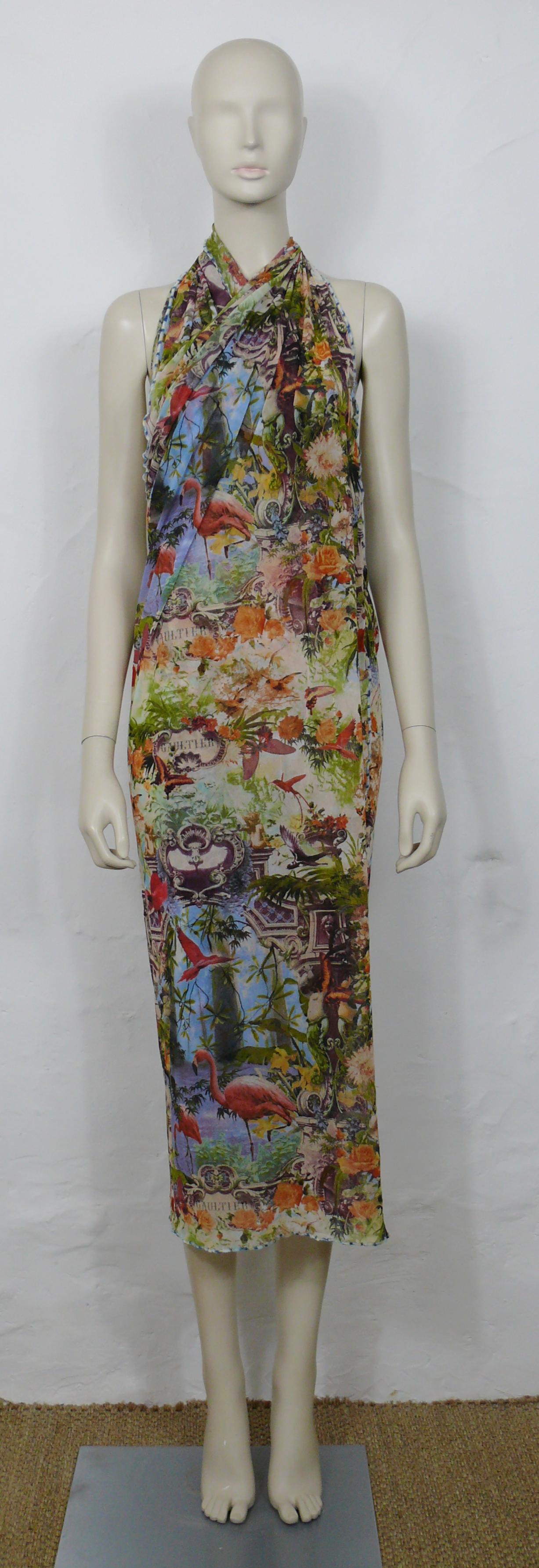 3pcs crop top & shorts set with floral print sheer mesh dress
