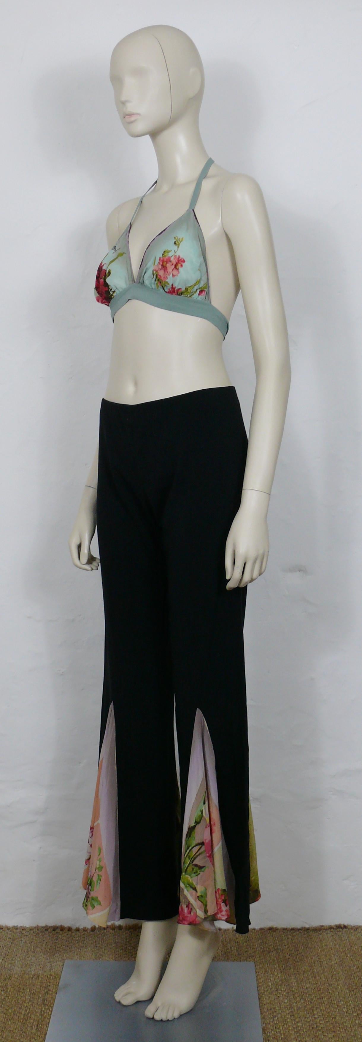 Jean Paul Gaultier Vintage Trousers and Bra Ensemble US Size 6 In Fair Condition For Sale In Nice, FR