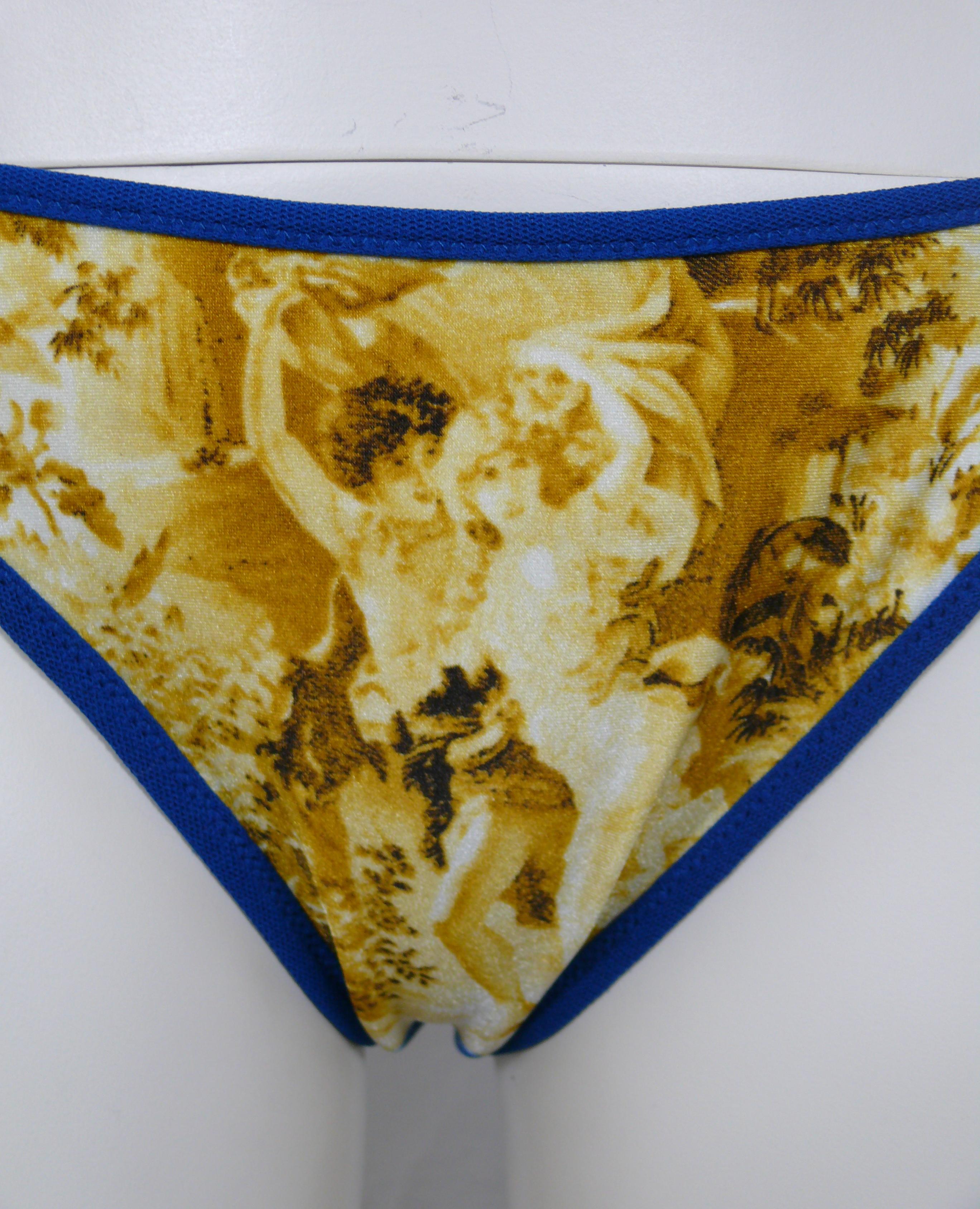 Jean Paul Gaultier Zweiteiliger Bikini-Badeanzug im Vintage-Stil im Zustand „Gut“ im Angebot in Nice, FR