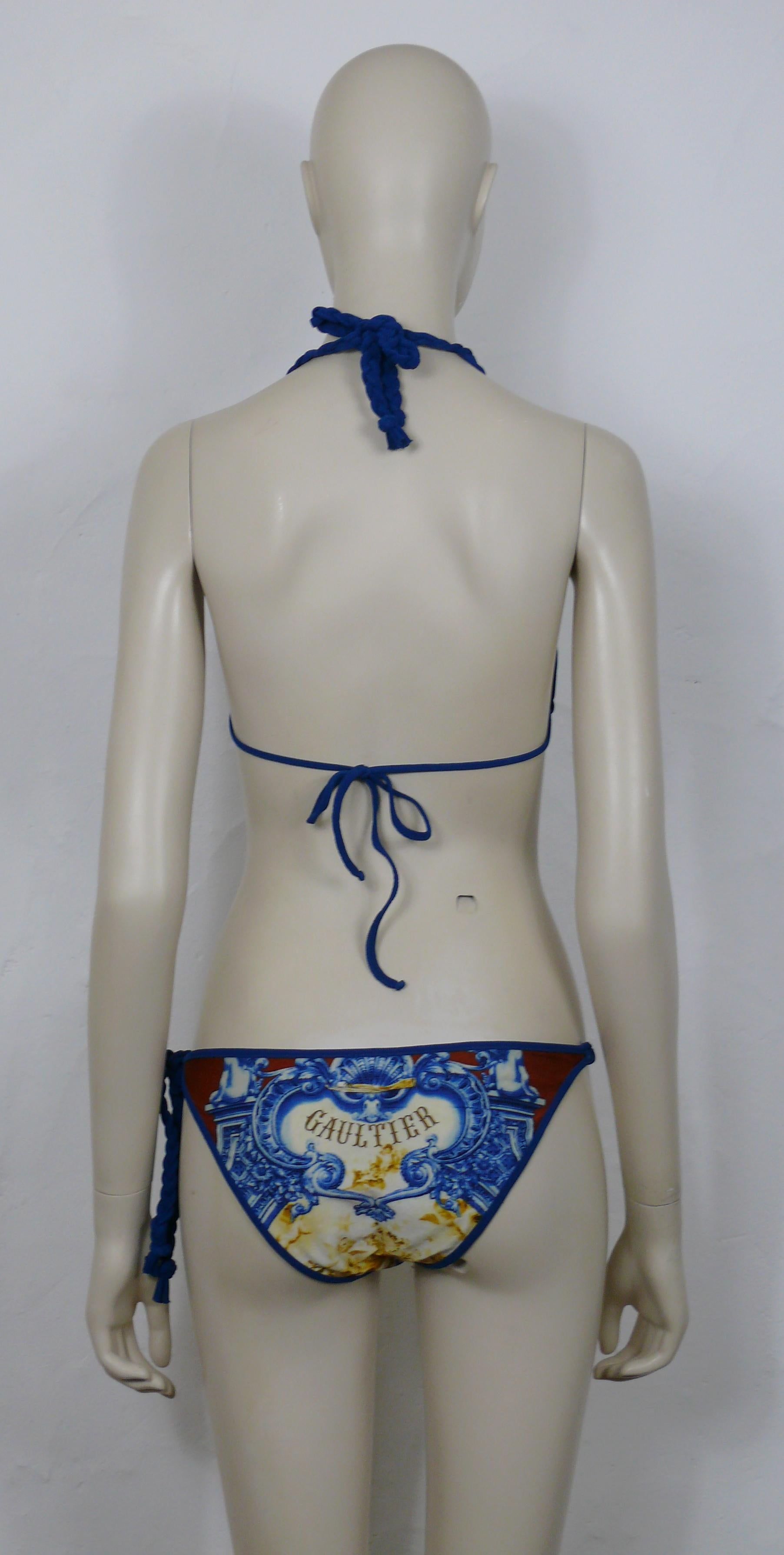 Jean Paul Gaultier Zweiteiliger Bikini-Badeanzug im Vintage-Stil im Angebot 4