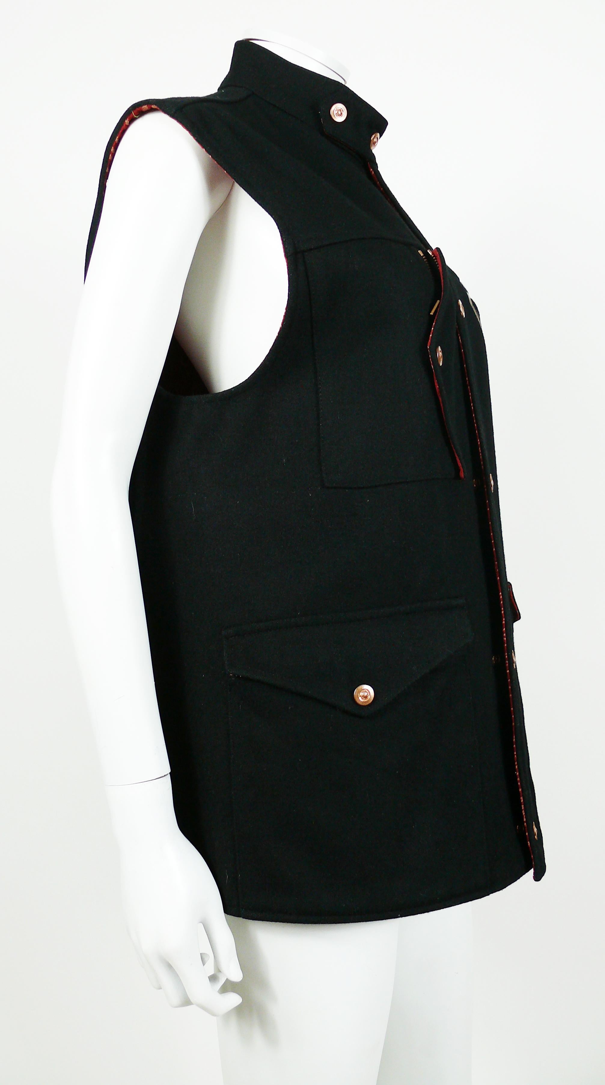 Nero Jean Paul Gaultier Vintage Unisex Gilet per il sesso sicuro taglia M in vendita