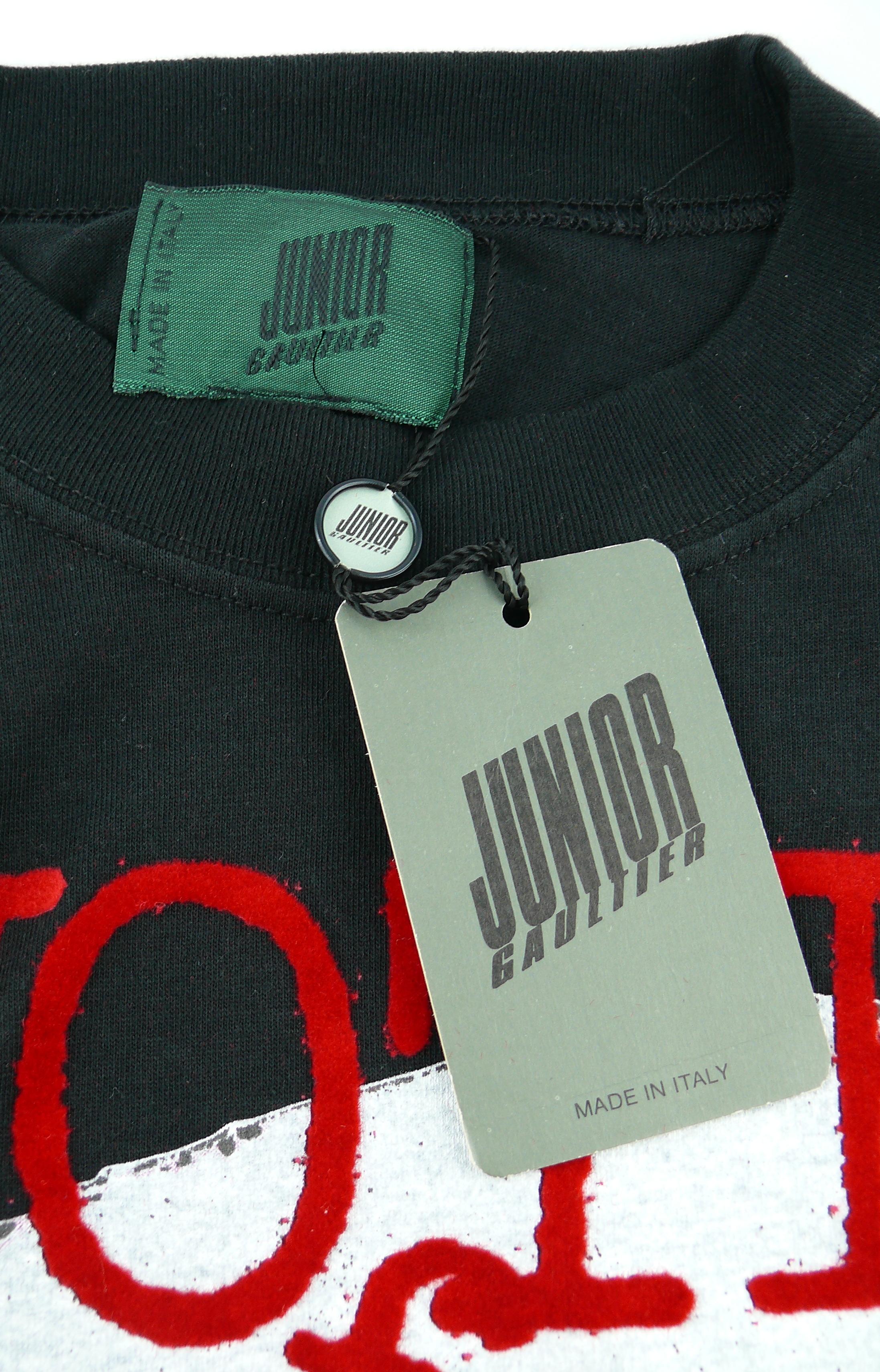 Black Jean Paul Gaultier Vintage Vote For T-Shirt Size M