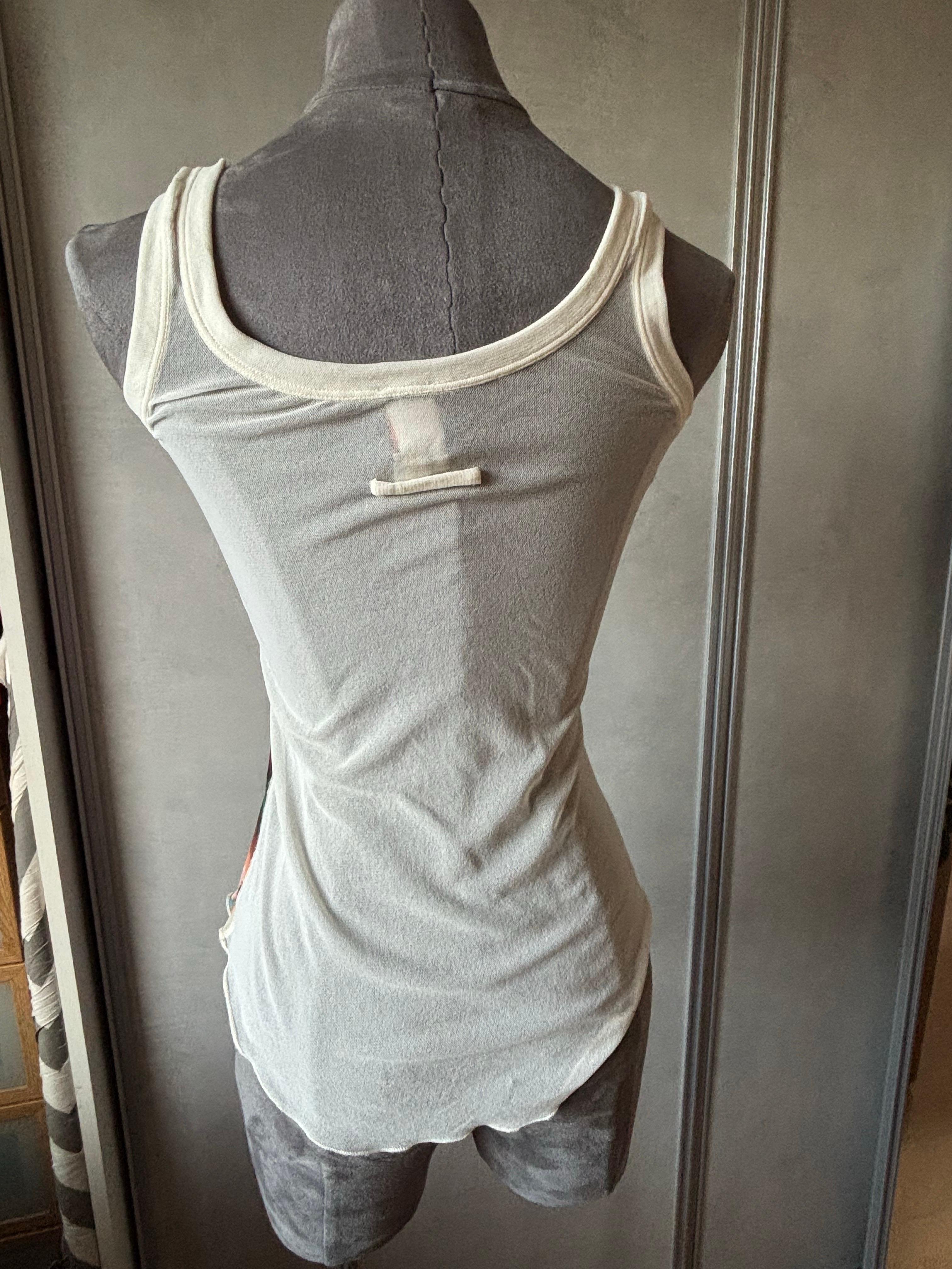 Jean Paul Gaultier Vintage Y2K Mesh Top Pop Art Rare Archive Piece