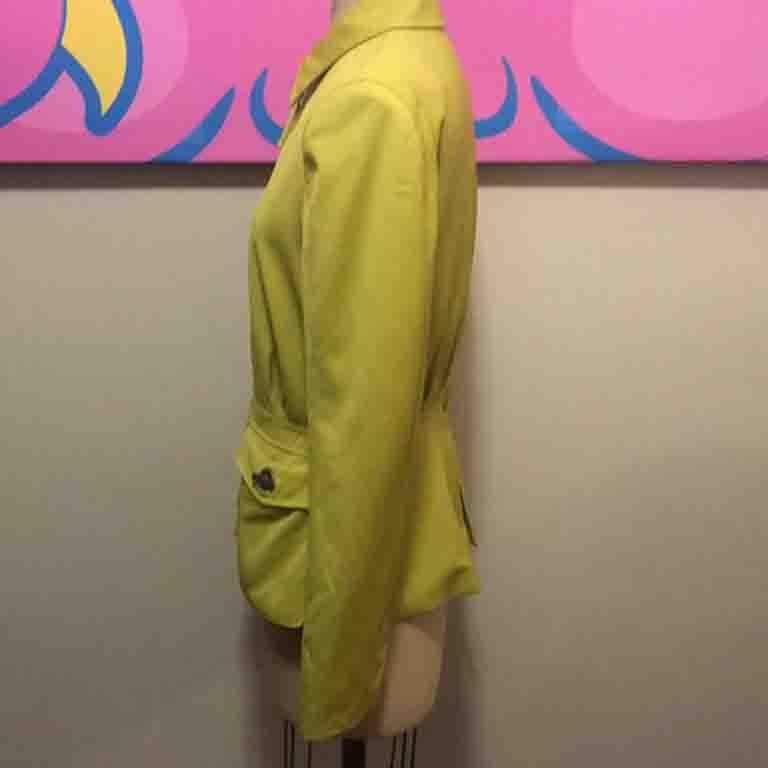 jean-Paul Gaultier Vintage Yellow Chartreuse Blazer  For Sale 2