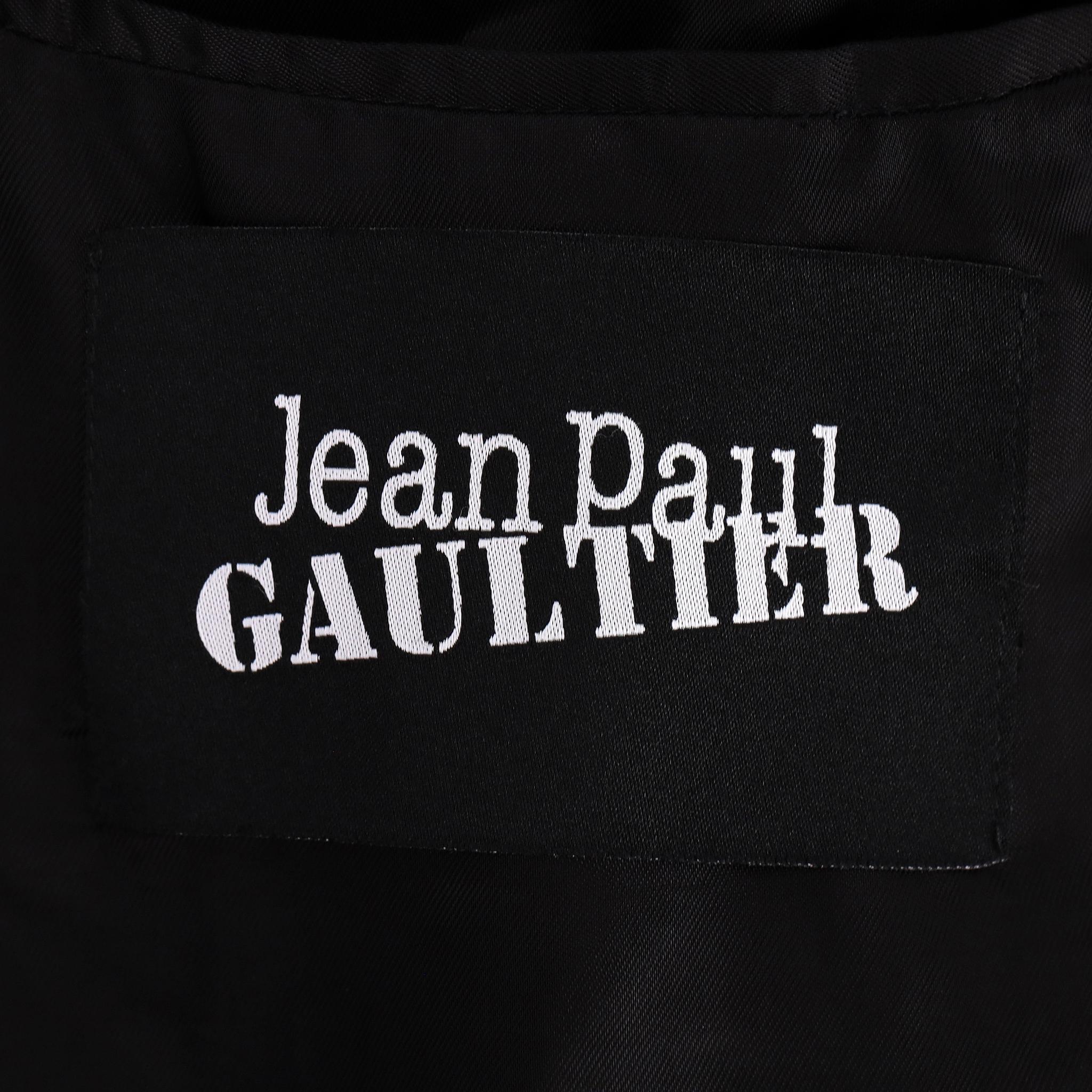 Cappotto in lana vergine di Jean Paul Gaultier con pannello interno a corsetto in vendita 3
