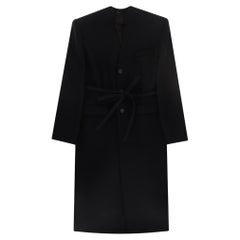 Cappotto in lana vergine di Jean Paul Gaultier con pannello interno a corsetto