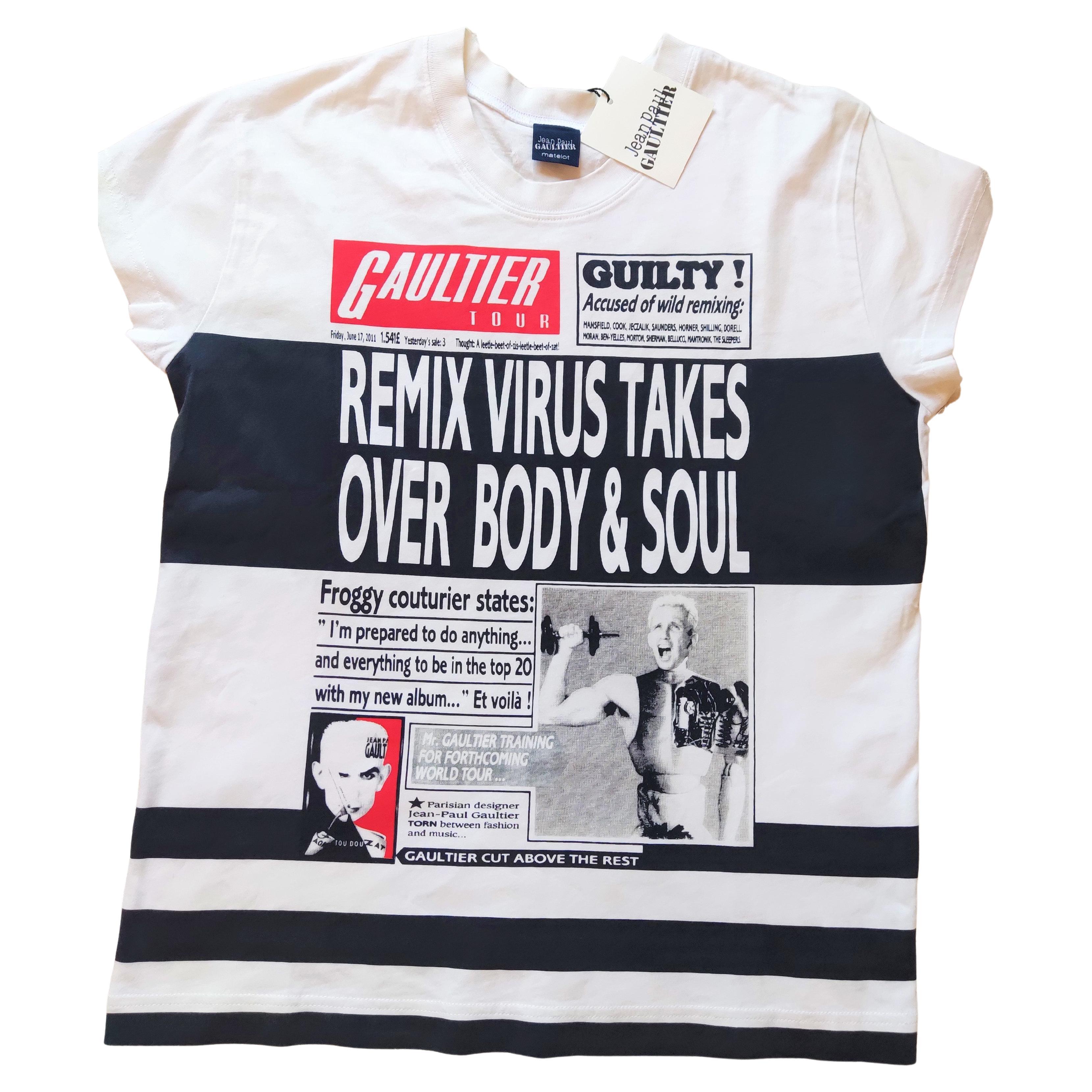 Jean Paul Gaultier Virus Newsletter Gigi Hadid Bella Kardashian Top T-shirt For Sale