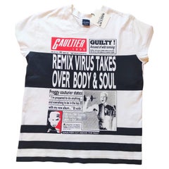 Vintage Jean Paul Gaultier Virus Newsletter Gigi Hadid Bella Kardashian Top T-shirt