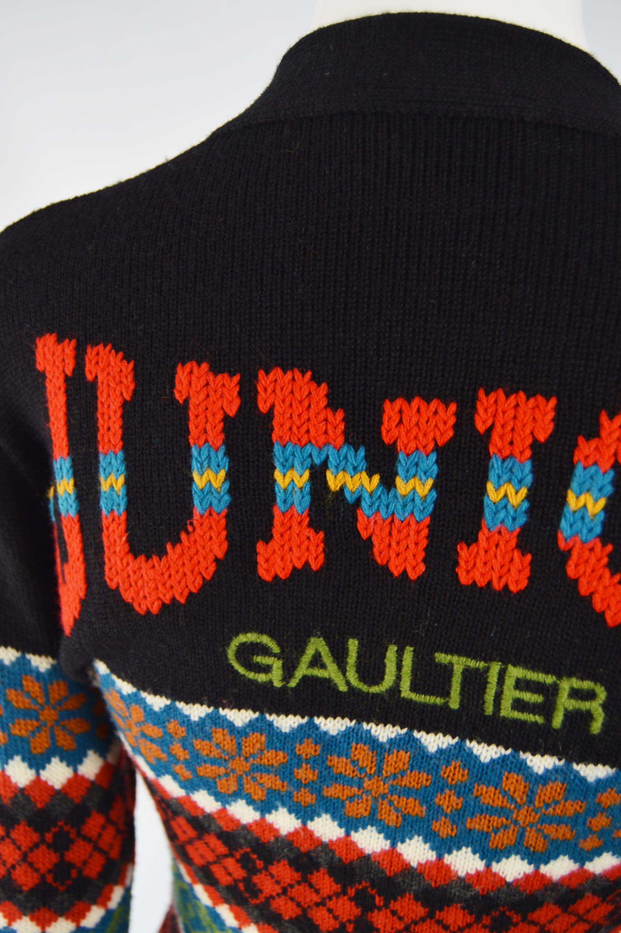 Women's Jean Paul Gaultier Wool Knit Sweater Dress