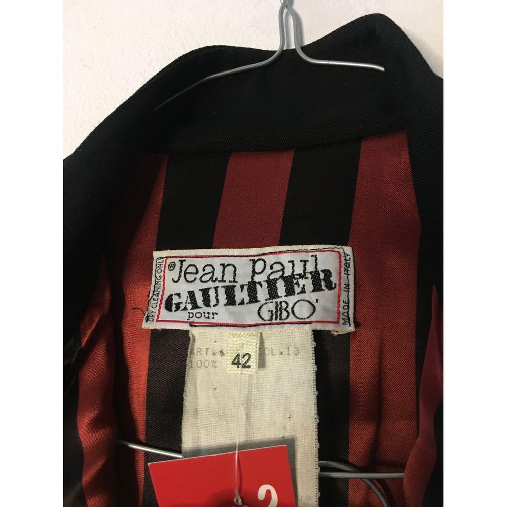 Jean Paul Gaultier Anzug mit Rock aus Wolle in Schwarz Damen im Angebot