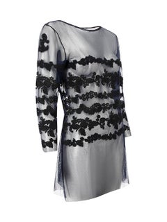 Jean Paul Gaultier x La Perla Blue Sheer Lace Top Size XL