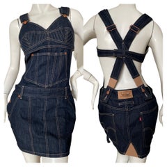 Jean Paul Gaultier X Levi's - Robe en jean, très rare, printemps 2010