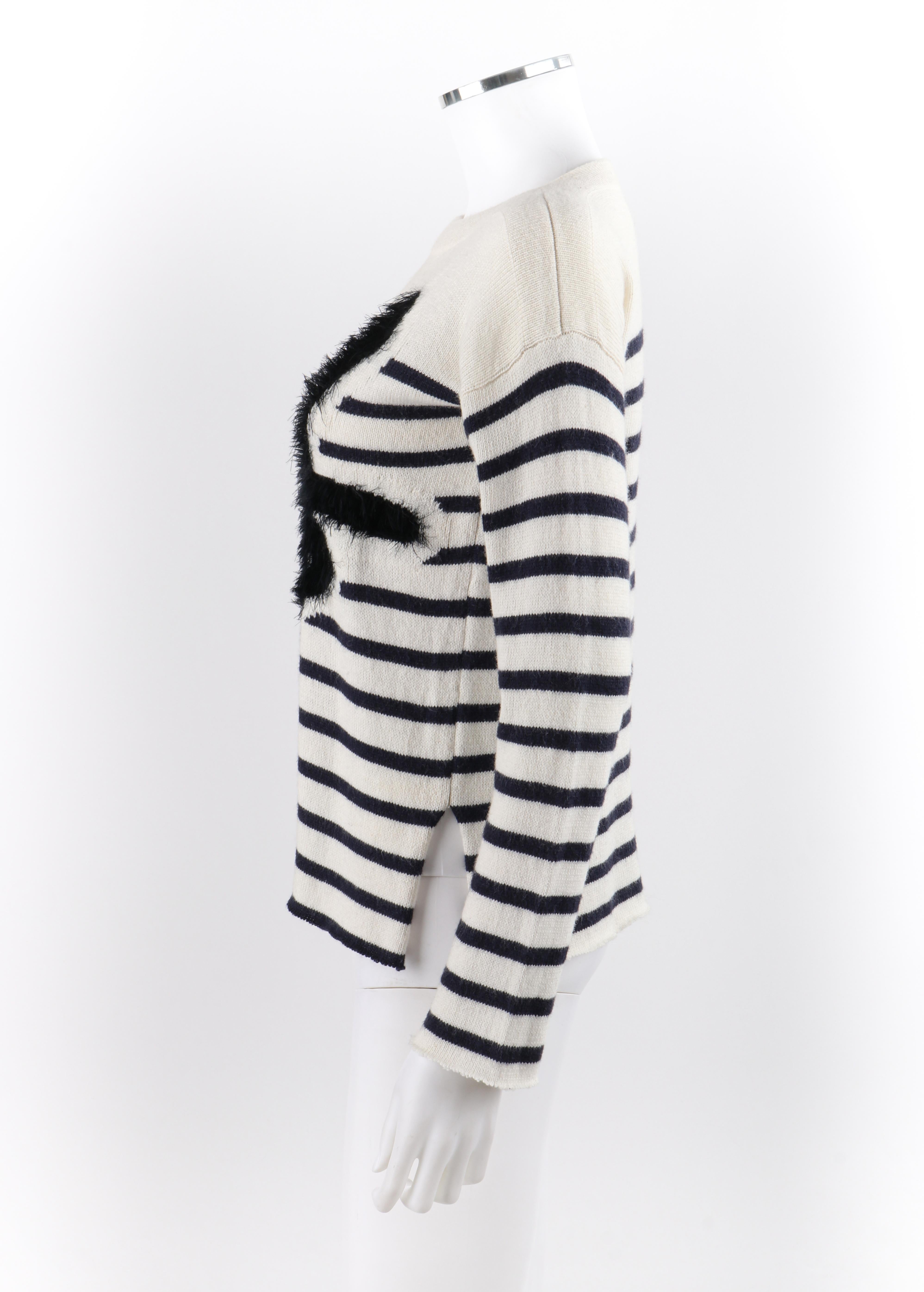 JEAN PAUL GAULTIER x Lindex 2014 Ltd. Ed. Stripe Picasso Face Pattern Sweater 1