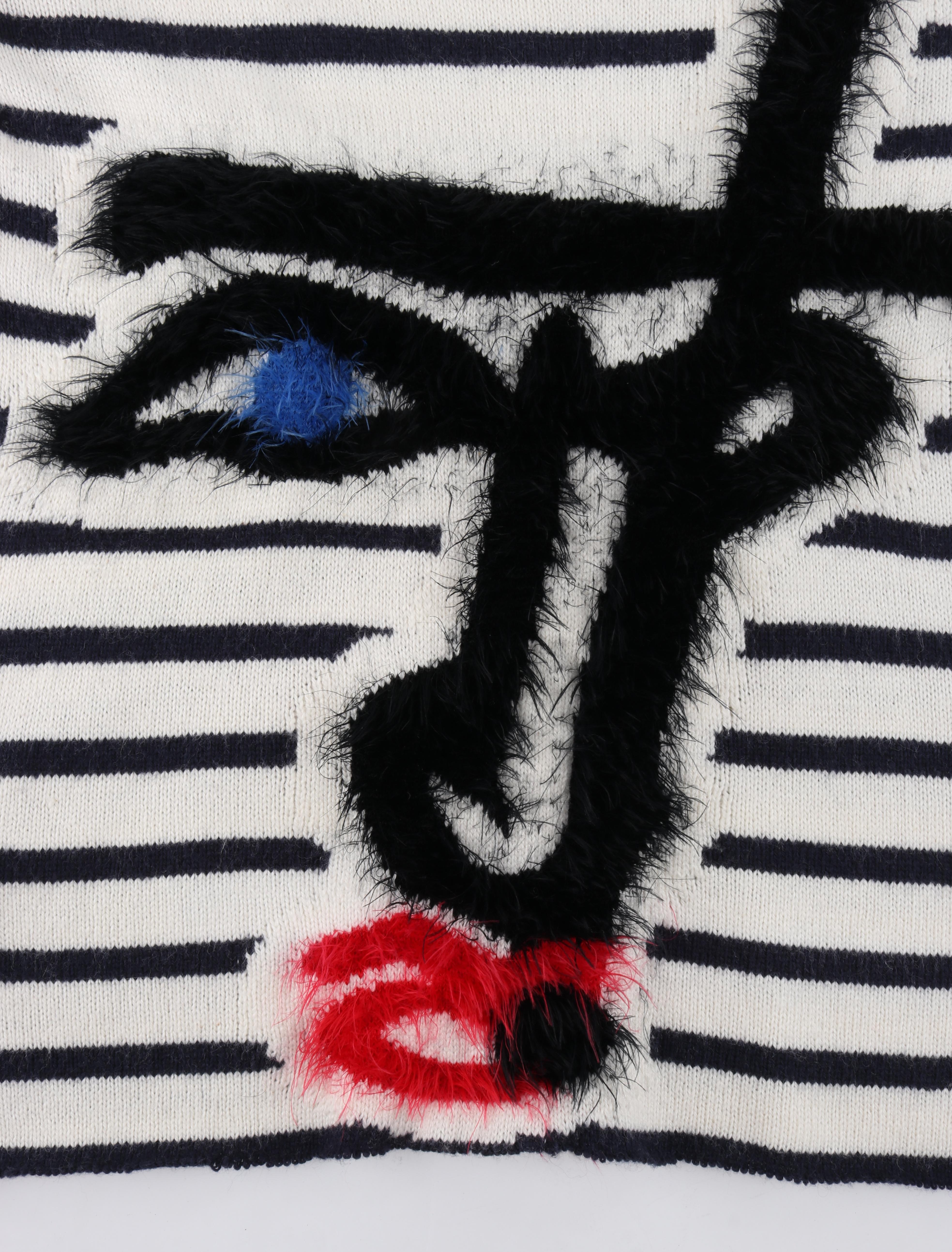 JEAN PAUL GAULTIER x Lindex 2014 Ltd. Ed. Stripe Picasso Face Pattern Sweater 2