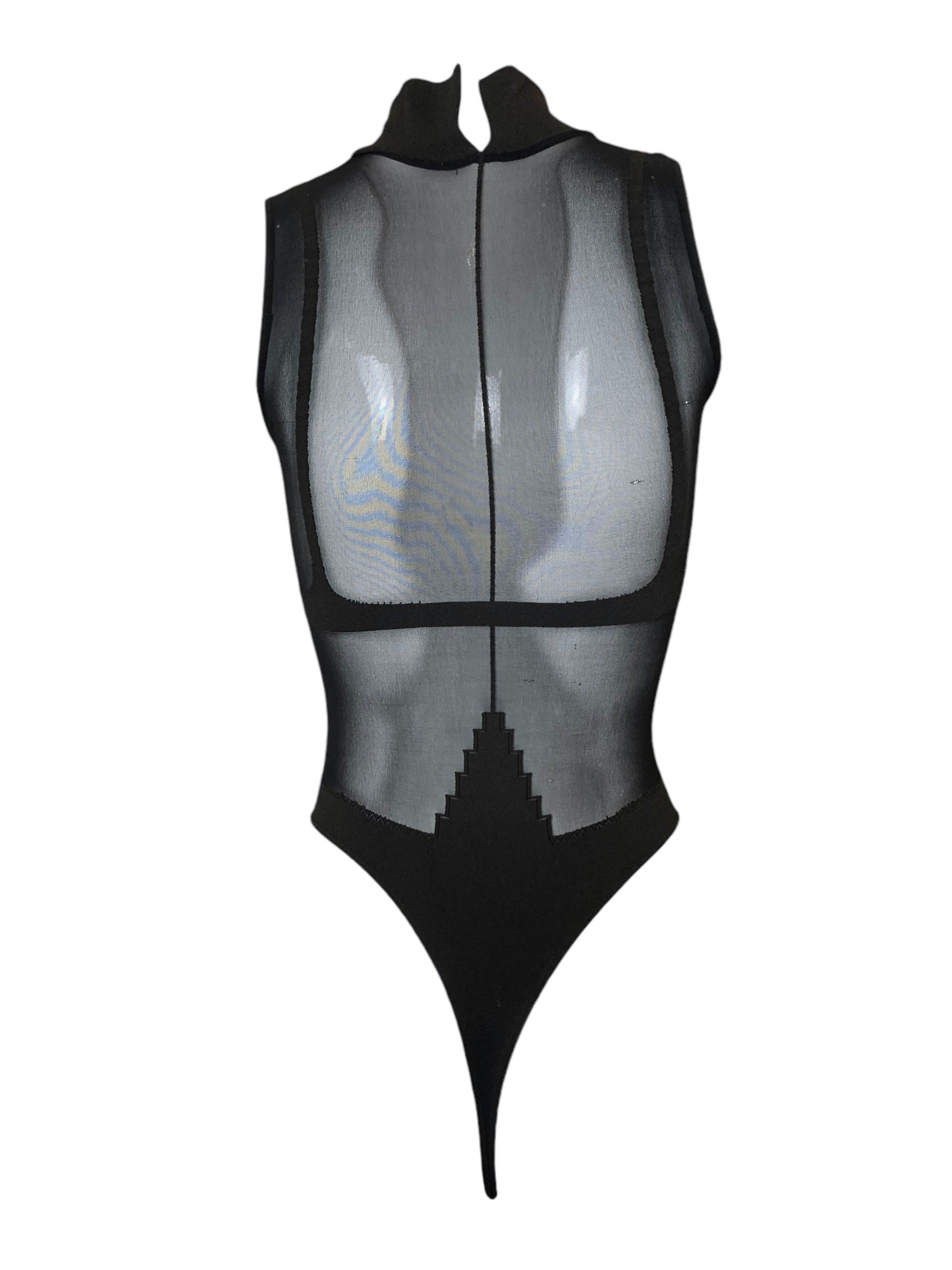 Body de lencería Jean Paul Gaultier x Wolford, años 1999 en Bueno estado para la venta en Los Angeles, CA