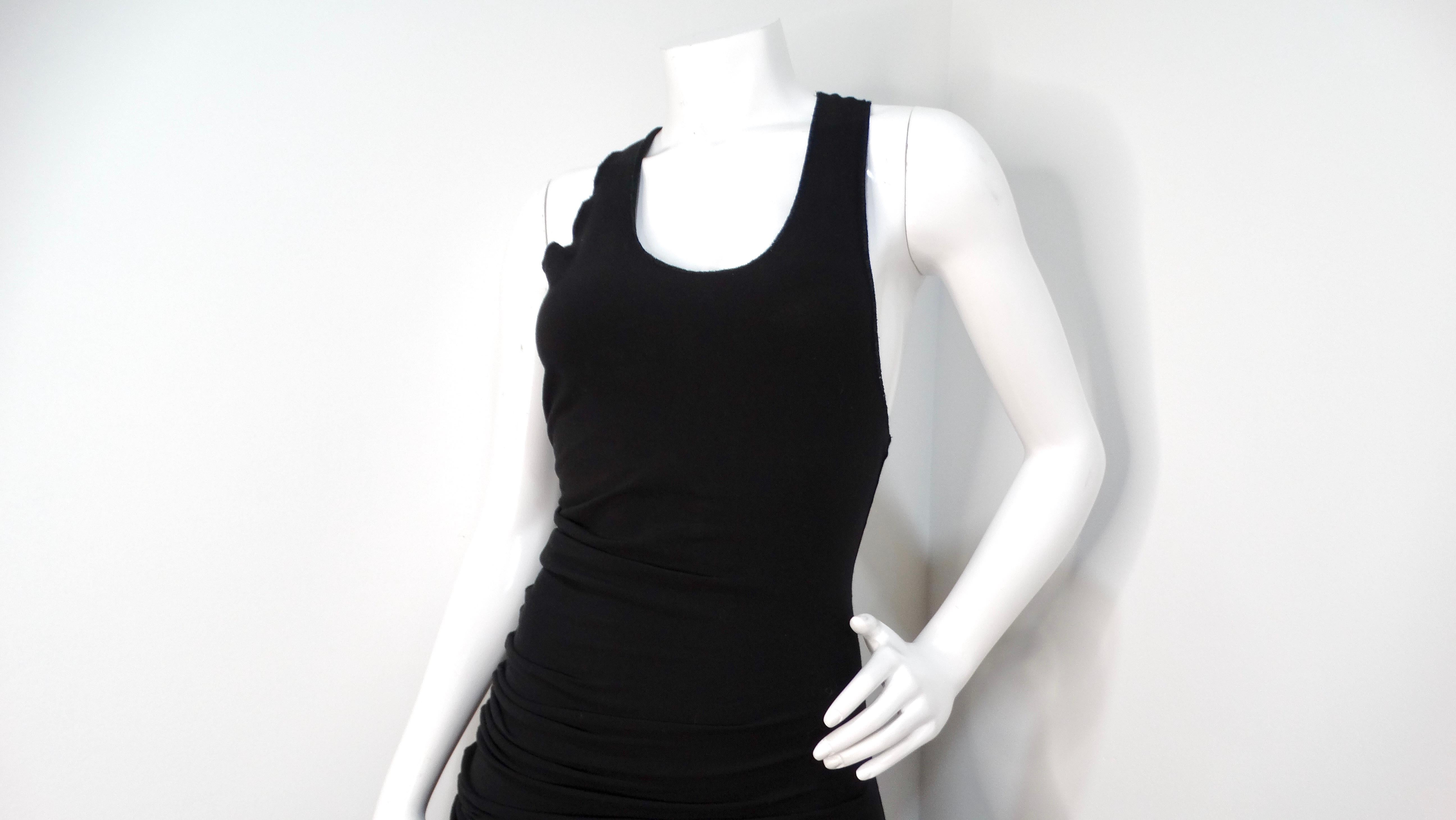 Jean Paul Gaultier Y2K Avant Garde Schwarzes Maxikleid aus Baumwolle im Zustand „Gut“ im Angebot in Scottsdale, AZ
