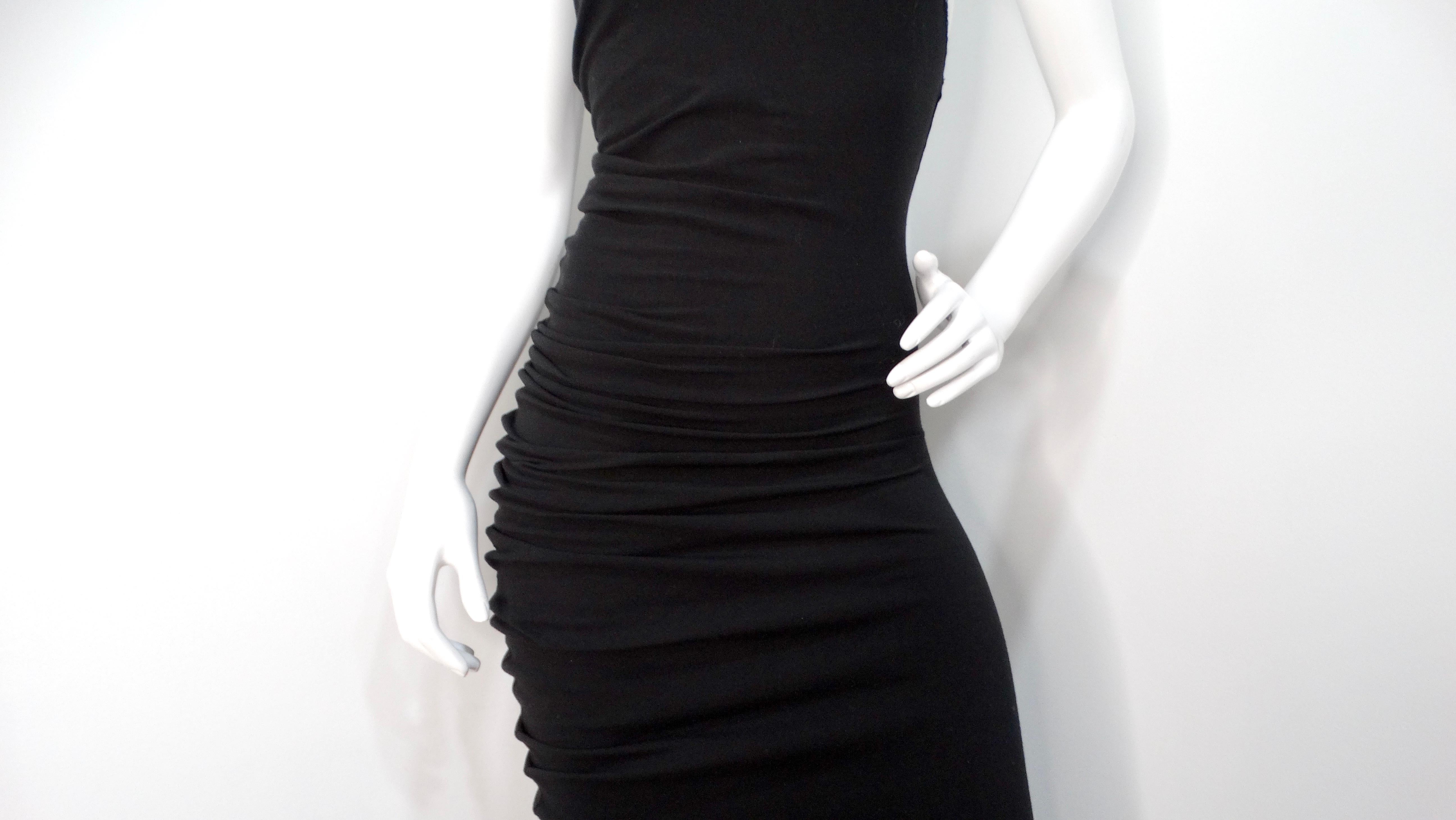 Jean Paul Gaultier Y2K Avant Garde Schwarzes Maxikleid aus Baumwolle im Angebot 5
