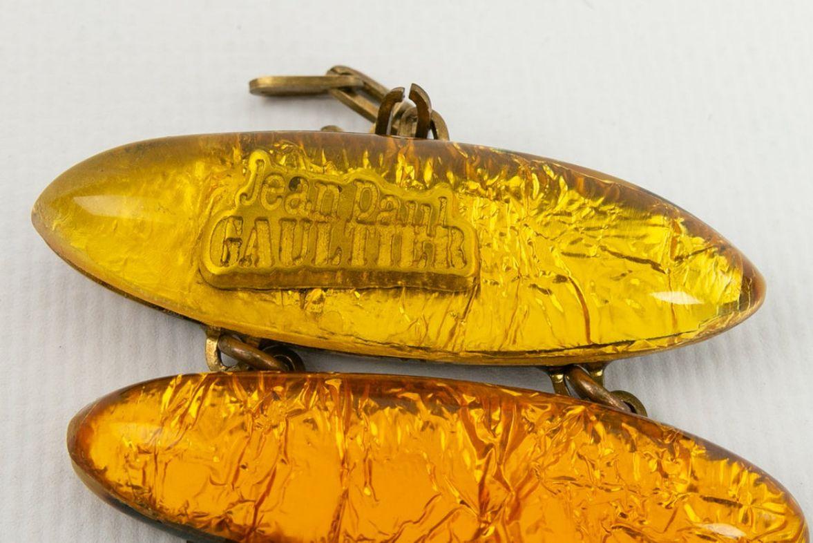 Jean Paul Gaultier Jeans, girocollo giallo e arancione in vendita 5