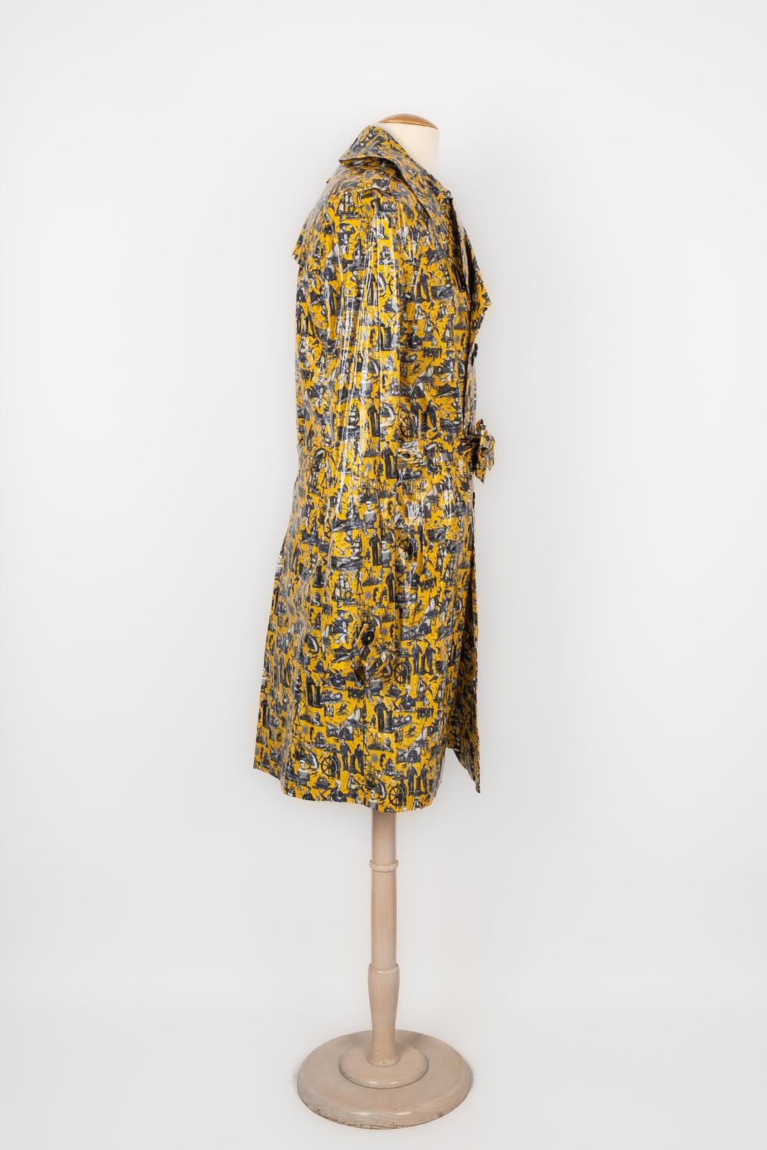 Jean Paul Gaultier Manteau en toile cirée jaune pour homme Excellent état - En vente à SAINT-OUEN-SUR-SEINE, FR