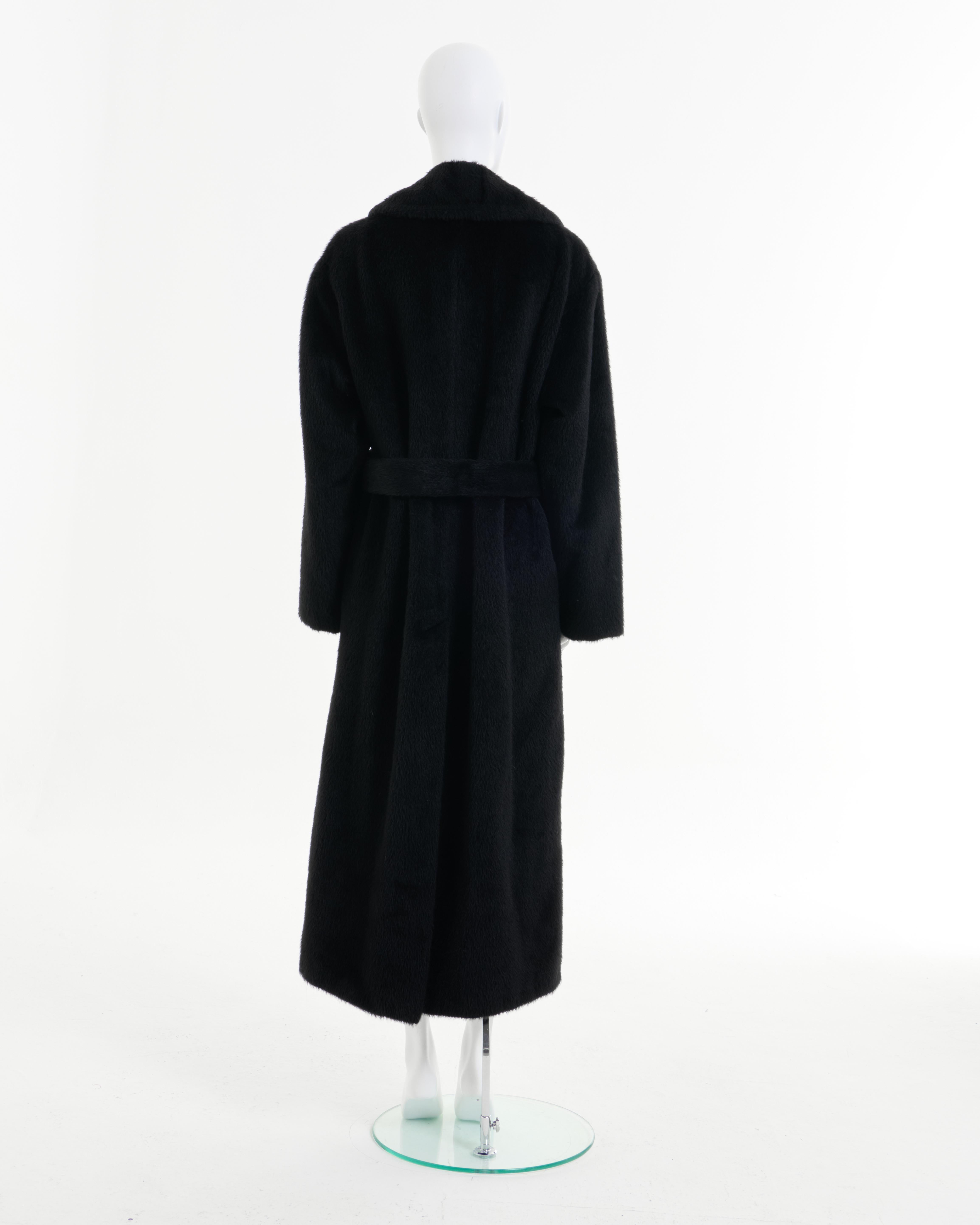 Jean Paul Gaultier	90’s Black Alpaca Coat In condizioni ottime in vendita a Milano, IT