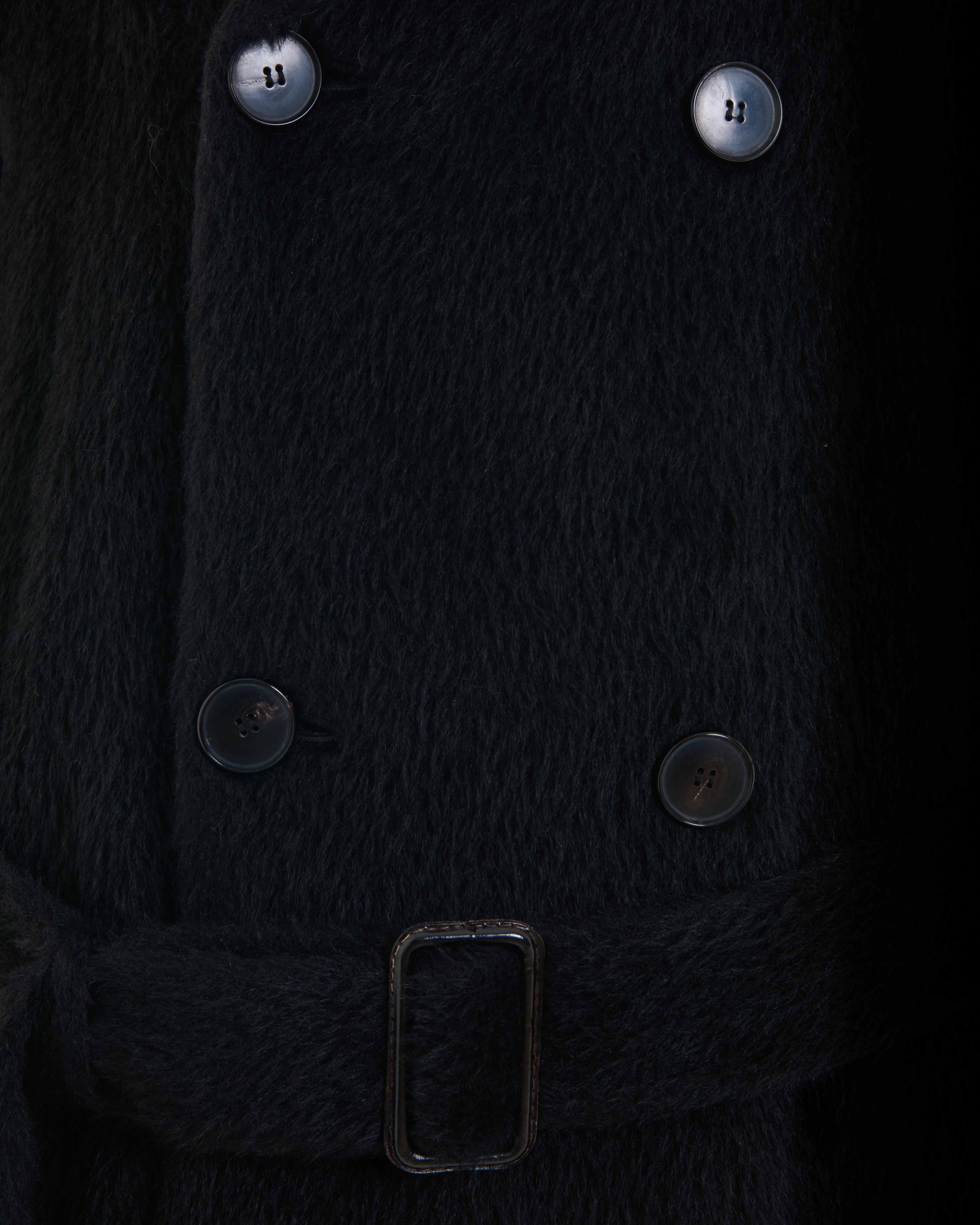 Jean Paul Gaultier	90’s Black Alpaca Coat in vendita 1
