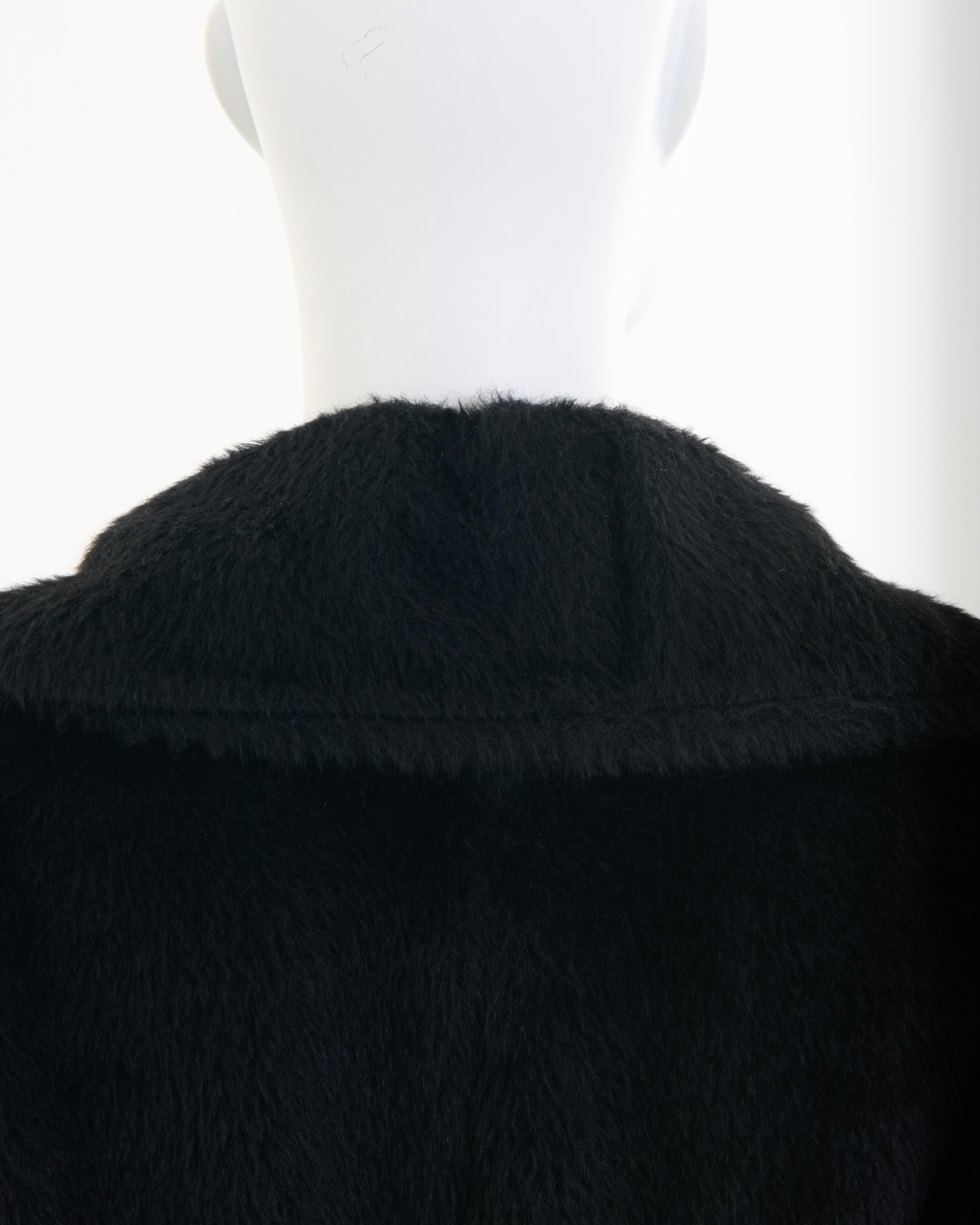Jean Paul Gaultier	90’s Black Alpaca Coat in vendita 2