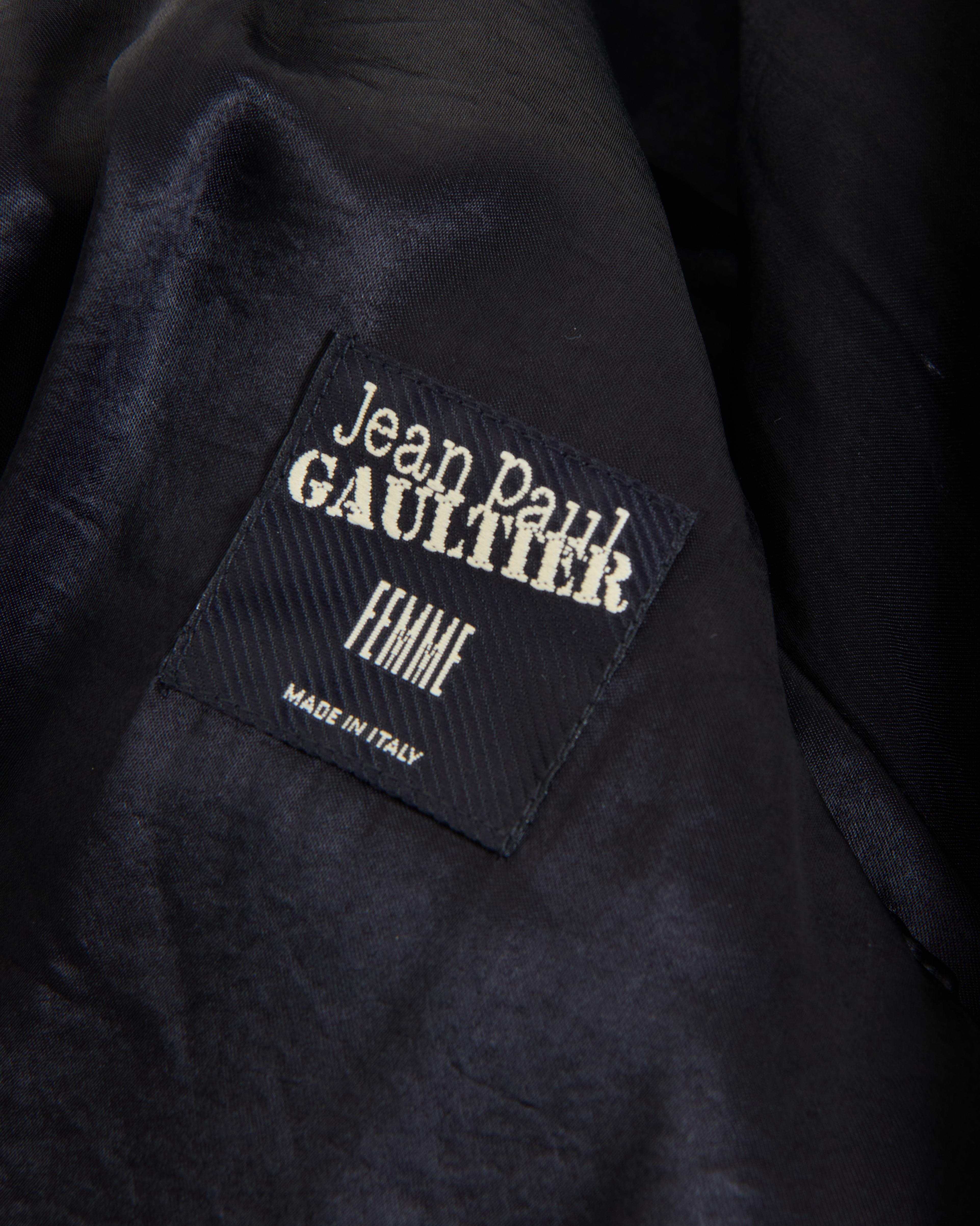 Jean Paul Gaultier	90’s Black Alpaca Coat in vendita 4