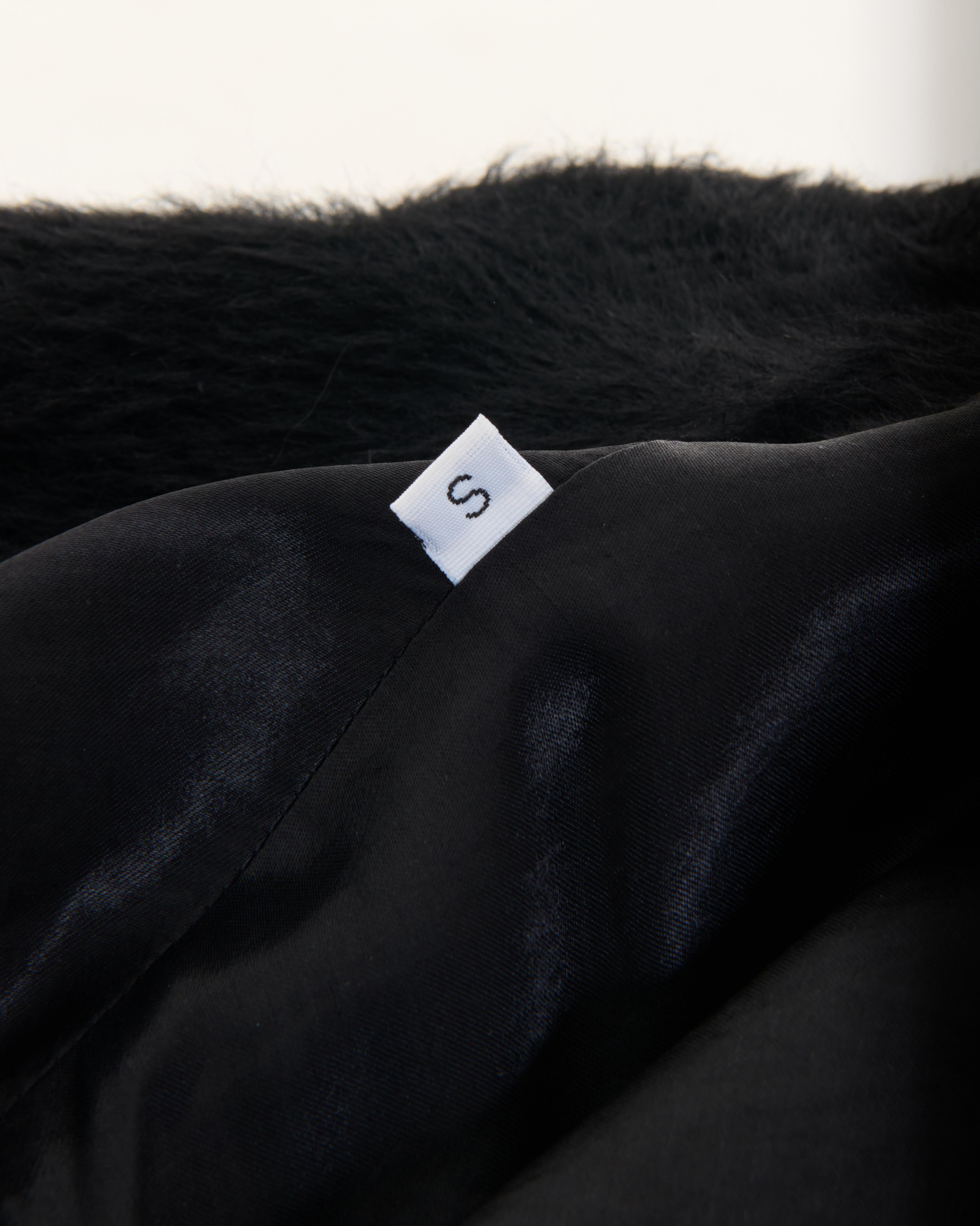 Jean Paul Gaultier	90’s Black Alpaca Coat in vendita 5