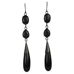 Jean Paul Gautiler Long Leather Earrings