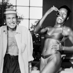 Jean-Paul Goude and Grace Jones, Long Island NY, 10 Aug 1992 by Jonathan Becker