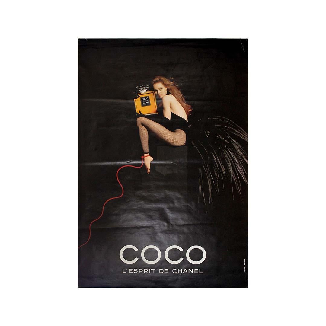 1991 original advertising poster for Coco by Chanel - Vanessa Paradis - Print by Jean-Paul Goude