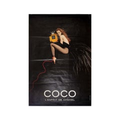 1991 original advertising poster for Coco by Chanel - Vanessa Paradis