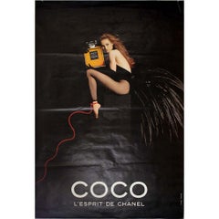 1991 original advertising poster for Coco by Chanel - Vanessa Paradis
