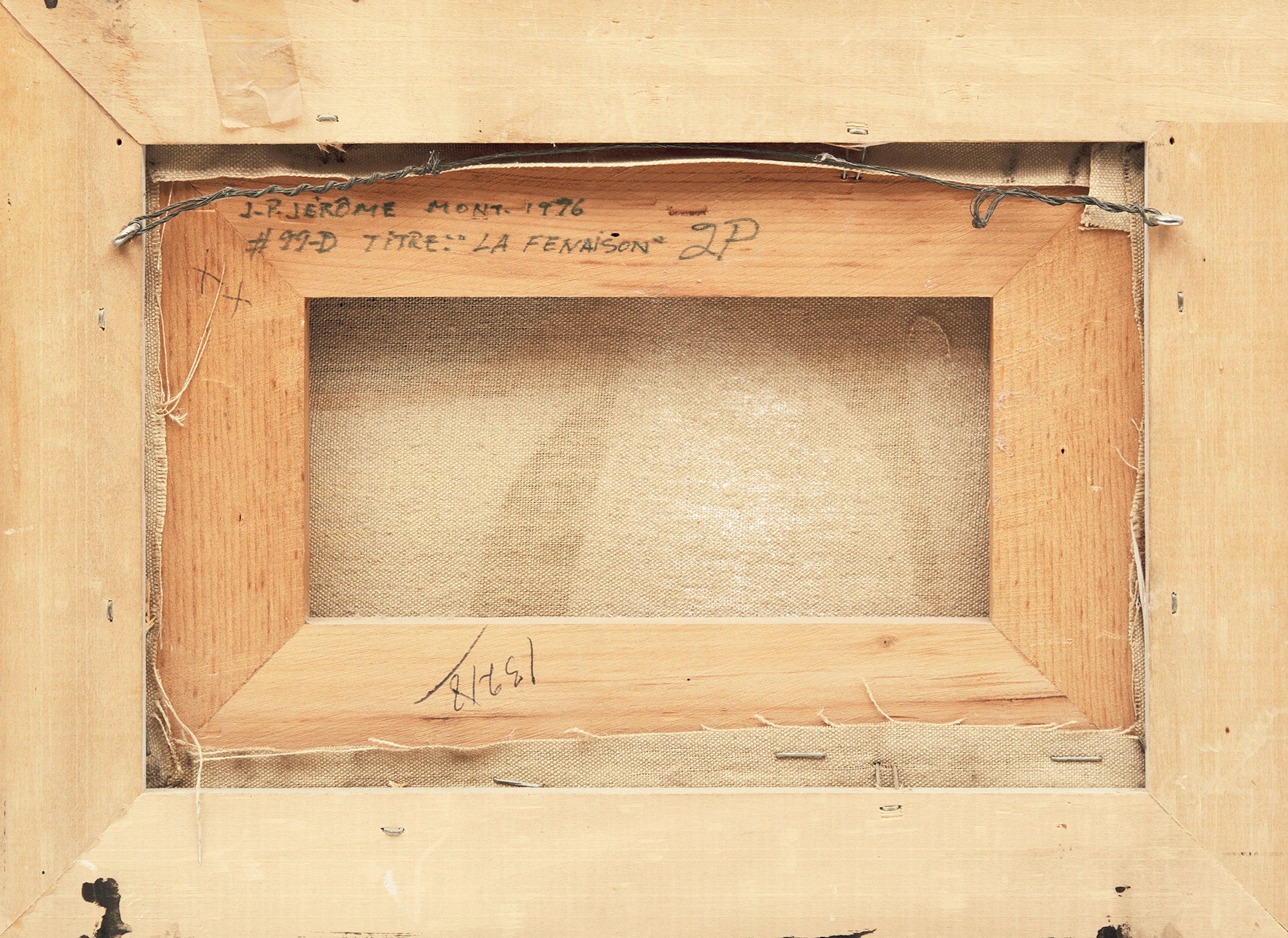 La fenaison (Beige), Abstract Painting, von Jean-Paul Jérôme