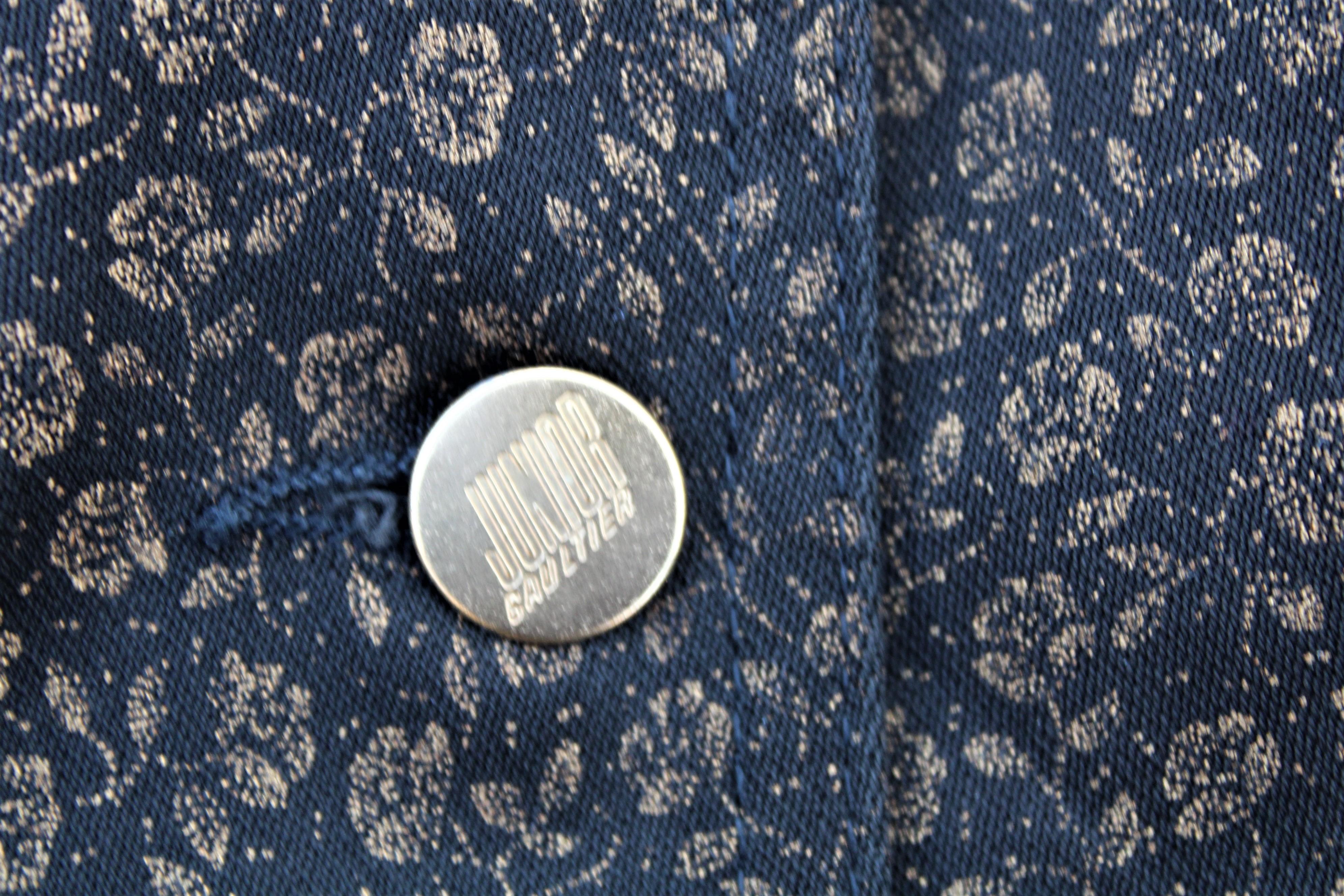 Jean Paul Junior Gaultier, veste de défilé en jean corsetée à lacets, printemps-été 1988 en vente 4