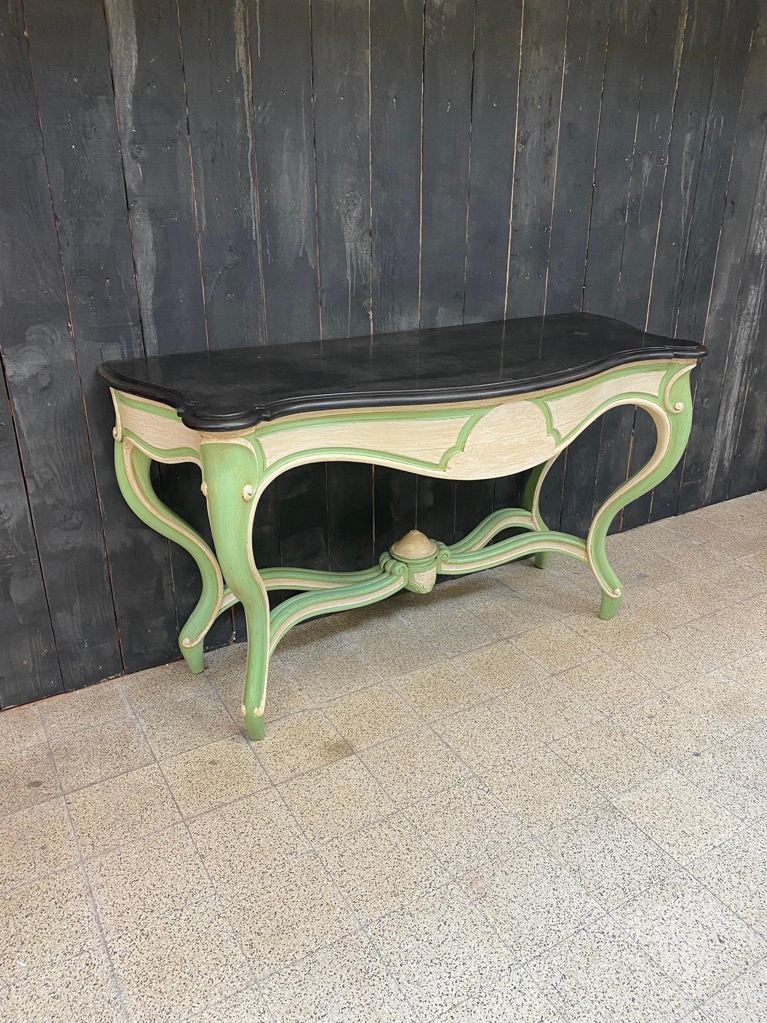 French Jean Paul Mazaroz, Large Console Napoleon III Period Repatinated For Sale