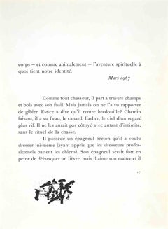 Abstract Composition - Original Lithograph by Jean-Paul Riopelle - 1968