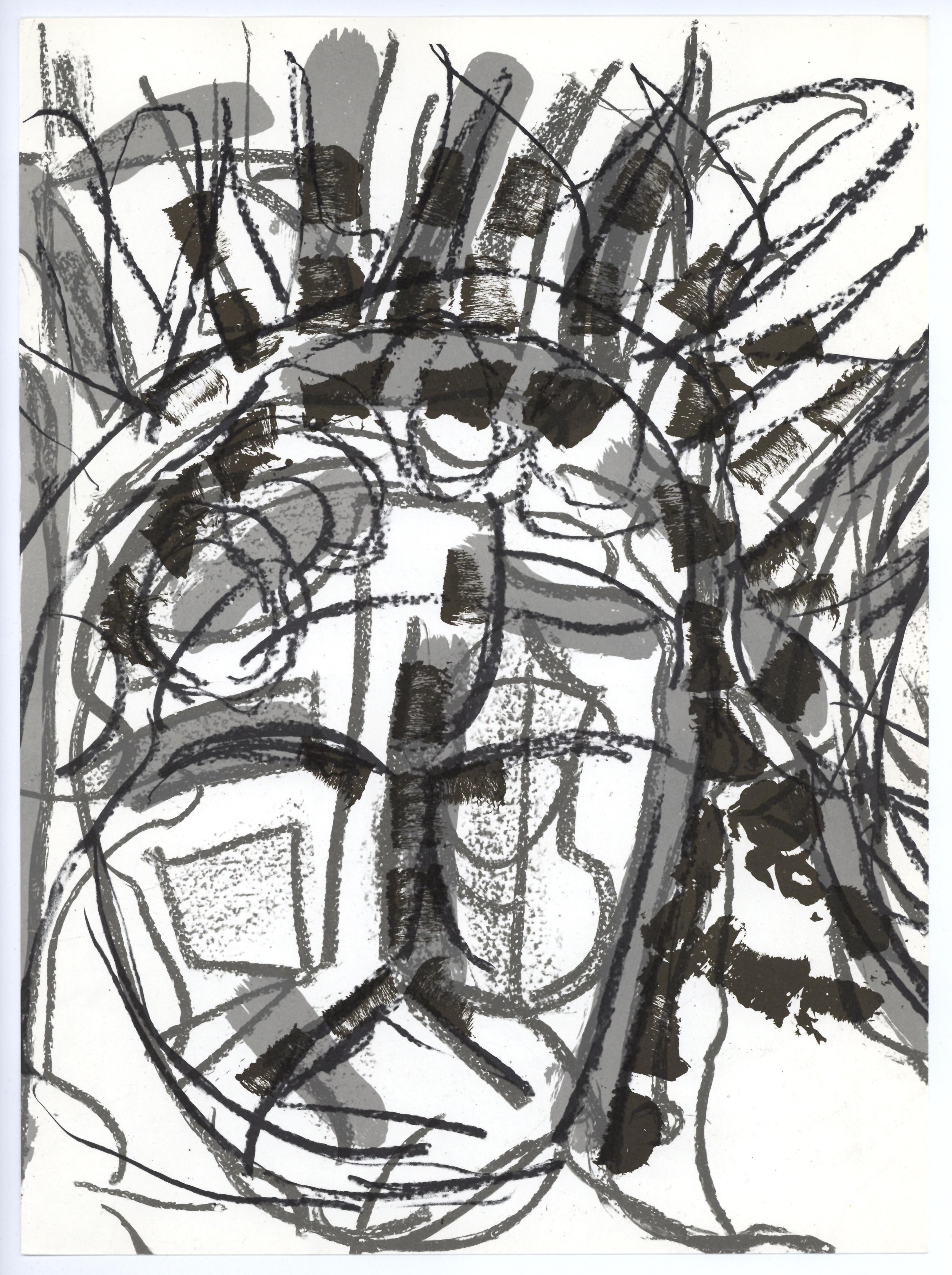 "Arctique" original lithograph - Print by Jean-Paul Riopelle