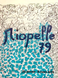 Canadian Post Modern Pop Art Lithograph Vintage Poster Memphis Galerie Maeght