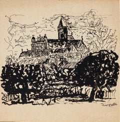 Church - Original Lithograph - 1950s