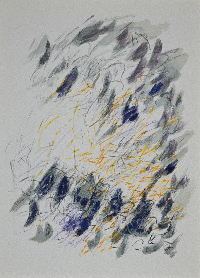 Composition - Original Lithograph by Jean-Paul Riopelle - 1968