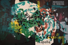 Cover from Derriere Le Miroir - Original Lithograph by JP. Riopelle - 1968
