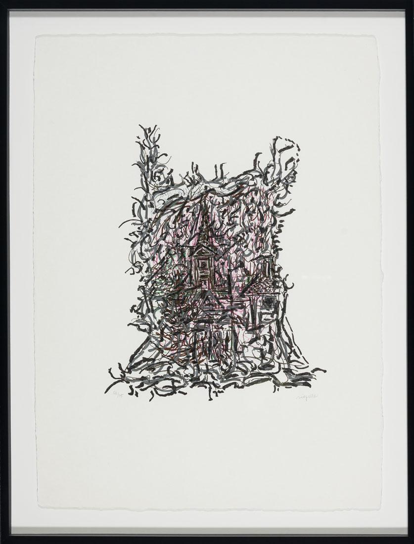 De chez Paolo Caldès - Print by Jean-Paul Riopelle