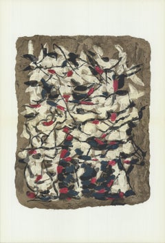 Jean-Paul Riopelle 'Composition IV-160' 1966- Lithographie Vintage