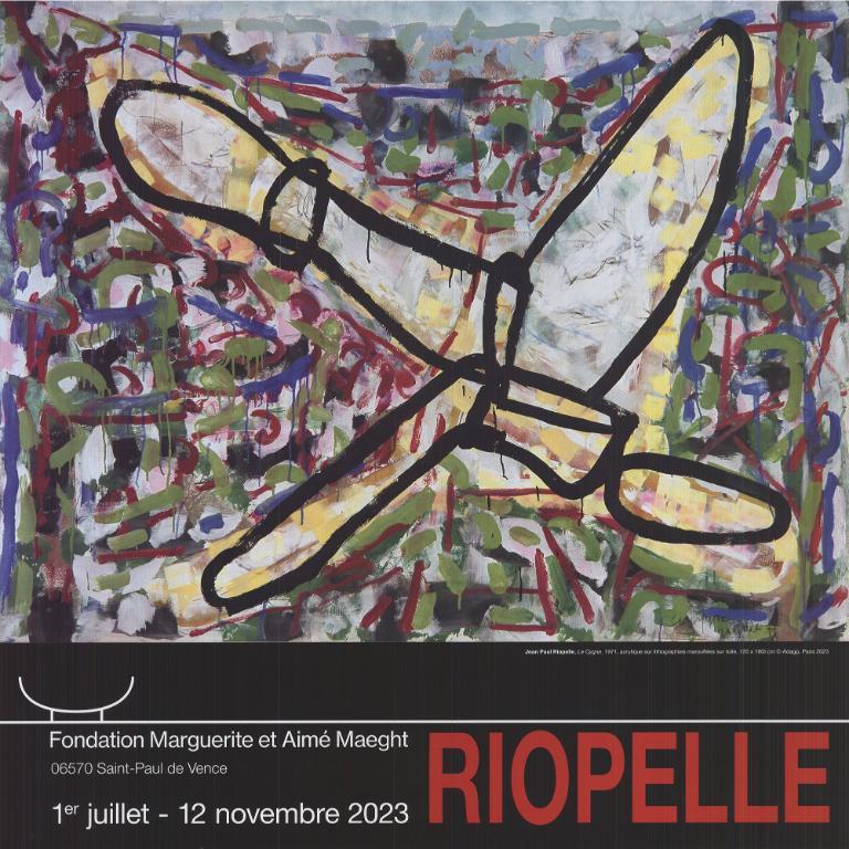 Jean-Paul Riopelle « Le Gygne » 2023- Lithographie offset