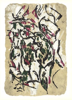 Jean-Paul Riopelle 'Sans Titre 160-2' 1966- Litografía