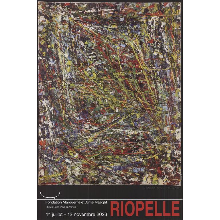 Paper Size: 31.25 x 19.75 inches ( 79.375 x 50.165 cm )
 Image Size: 25.75 x 19.25 inches ( 65.405 x 48.895 cm )
 Framed: No
 Condition: A-: Near Mint, very light signs of handling
 
 Additional Details: Original exhibition poster for Riopelle at