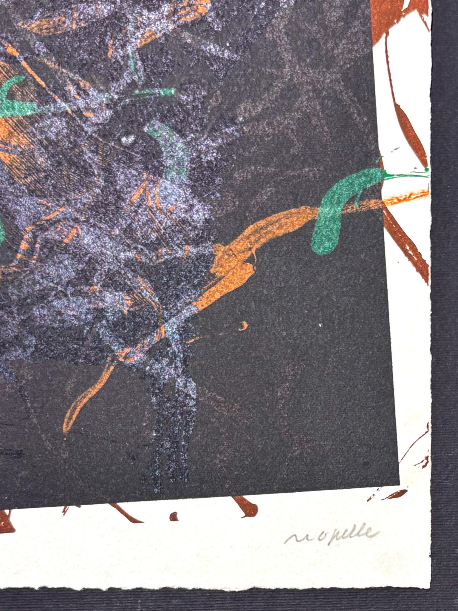 Color lithograph on Arches paper
Edited in 1968
Limited edition of 150 copies 
Signed in pencil by artist in lower right corner and numbered HC in lower left corner
 Paper size: 71.5 x 46.50 cm
Very good conditions, small stain at the bottom